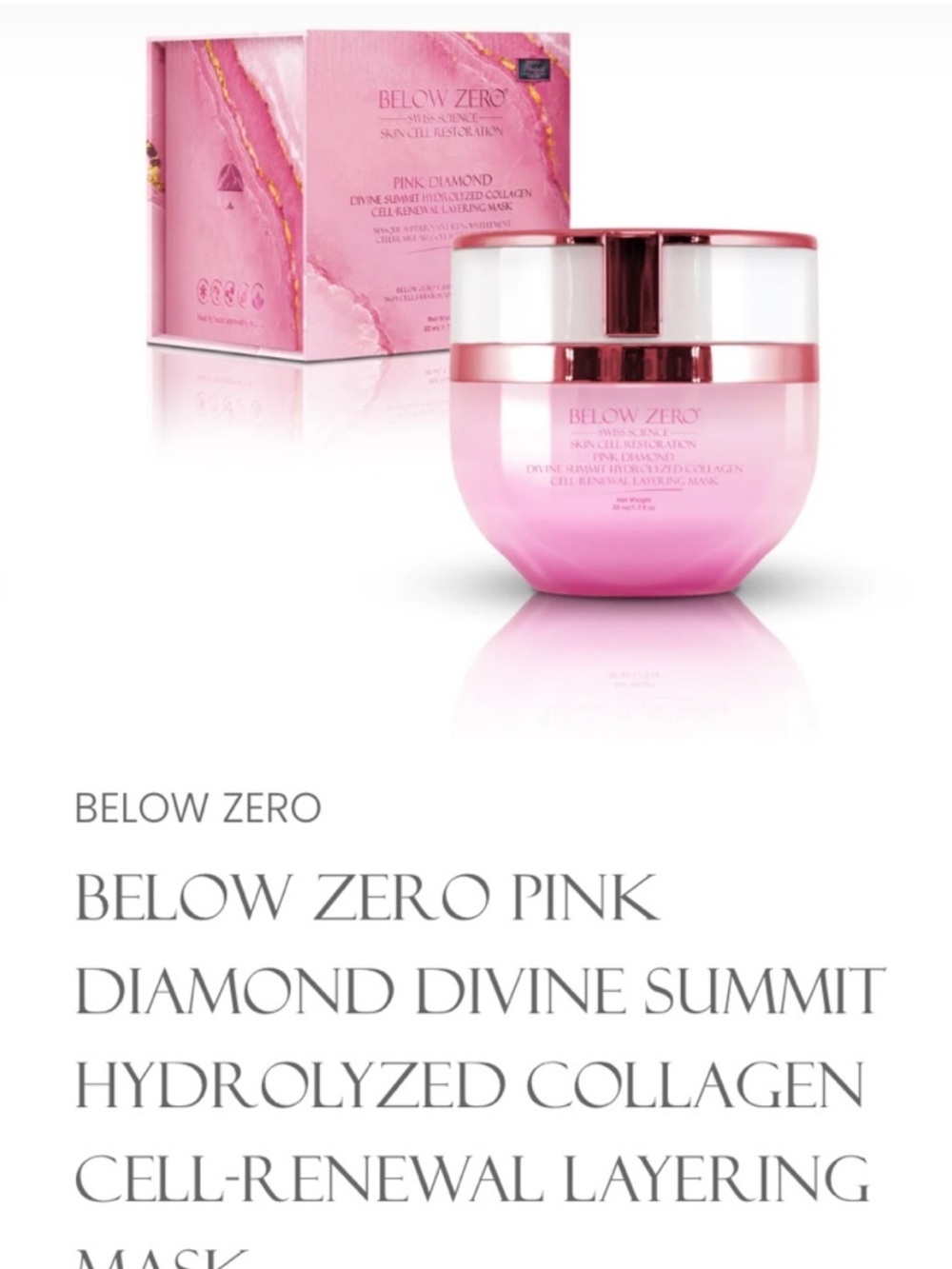 $950 💖 Face Mask Skincare Hydrolyzed Collagen Layering Mask